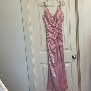 Prom Girl Pink sparkly dress